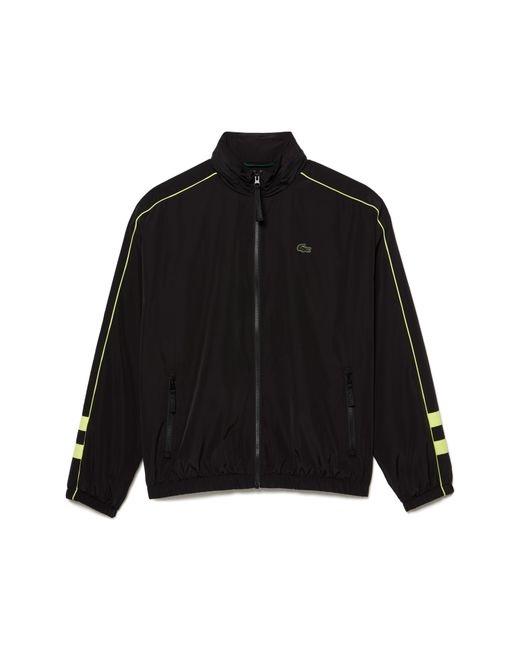 Lacoste Black Water Resistant Track Jacket for men