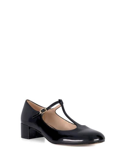 Dune White Believable T-Strap Pump