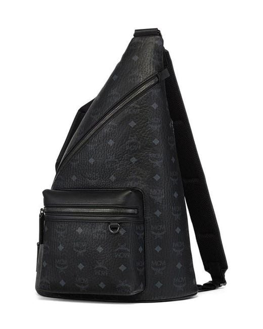 MCM Black Medium Aren Sling for men