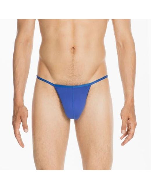 Hom Blue Plume G-String for men