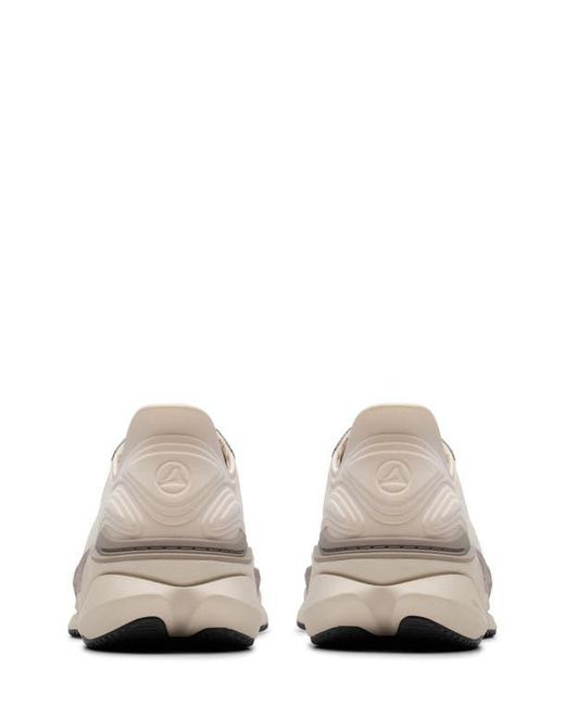 Clarks White Pace Lace-Up Sneaker for men