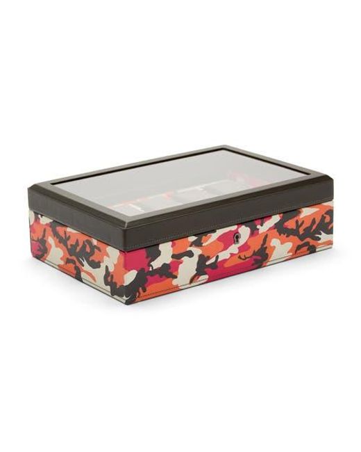 Wolf Red Elements 10 Piece Watch Box for men