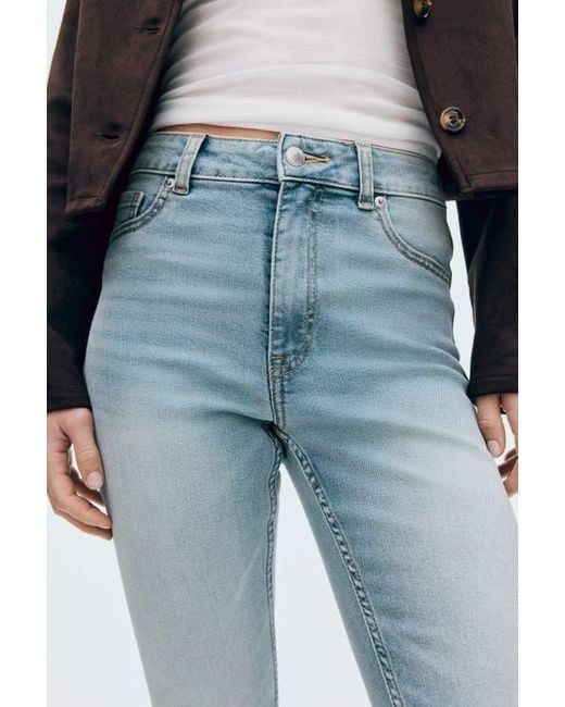 H&M Blue Flared High Jeans