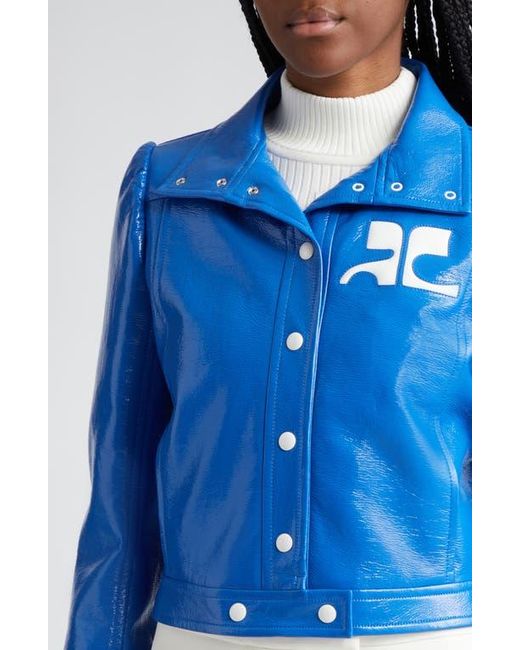 Courreges Blue Re-Edition Vinyl Jacket