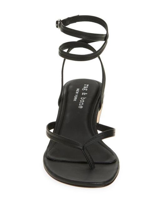 Rag & Bone White Gemma Ankle Strap Sandal