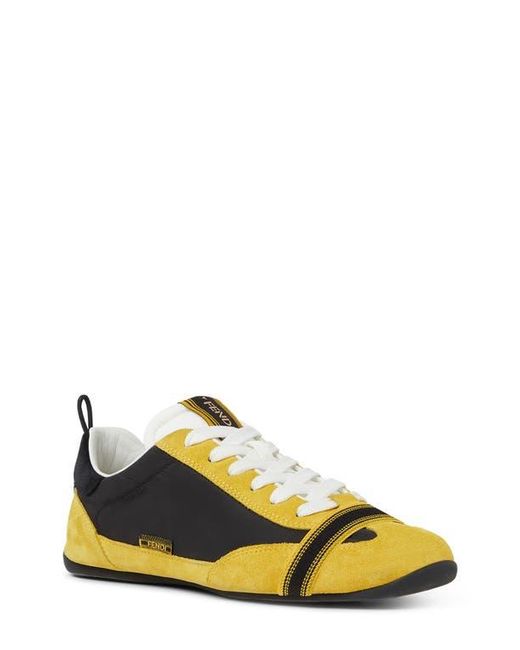 Fendi Yellow Wrap Sneaker for men