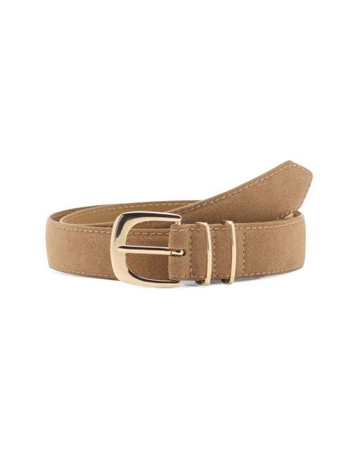 Mango Natural Suede Belt