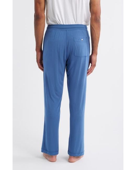 Daniel Buchler Blue Stretch Modal & Silk Blend Pajama Pants for men