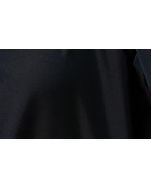 Marina Rinaldi Black Water Resistant Twill Rain Coat