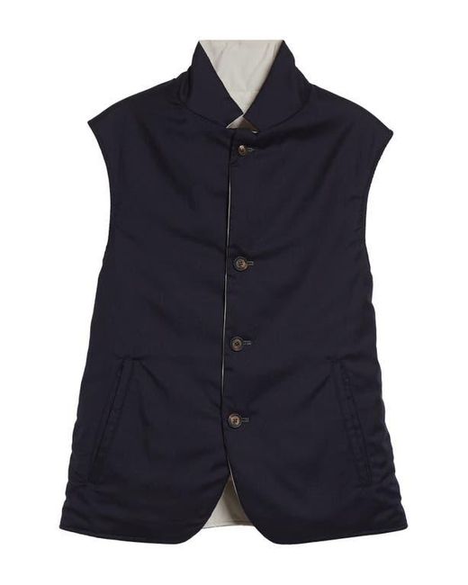 Eleventy Blue Reversible Technical Vest for men
