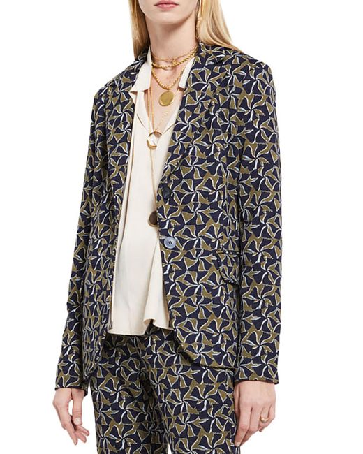 Ottod'Ame Black Printed Fit Jacket