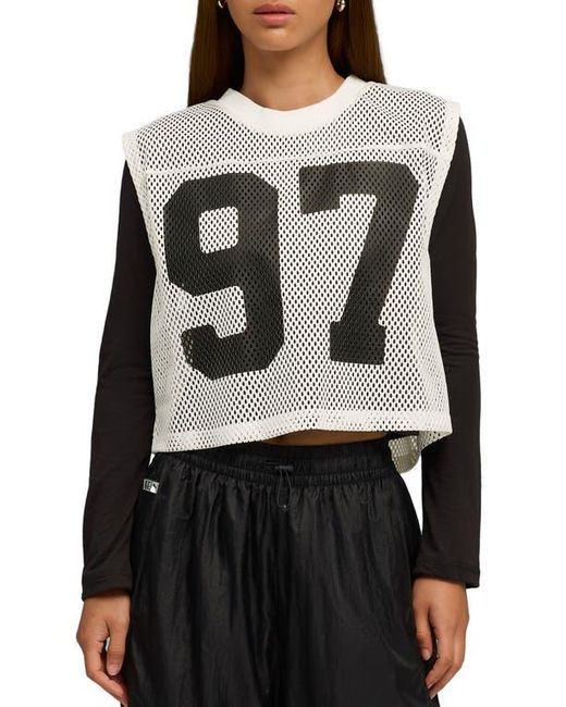 PUMA Gray X Rosé Sleeveless Mesh Crop Jersey