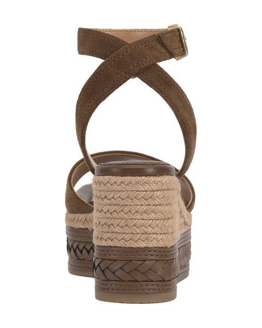 Vince Camuto Brown Lilla Ankle Strap Platform Wedge