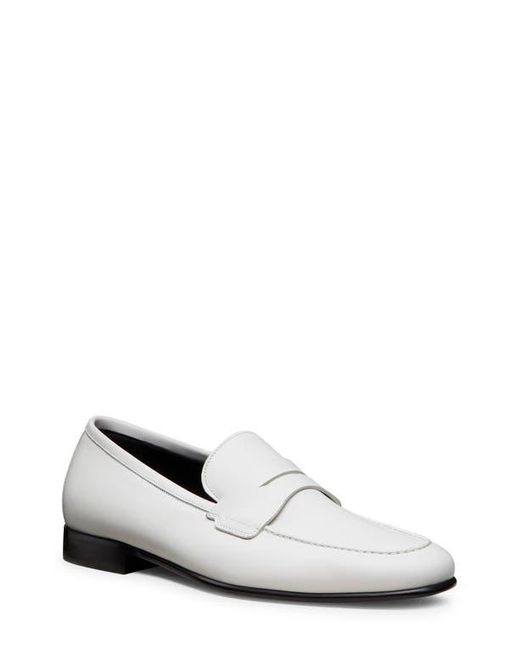 Stuart Weitzman White Banks Penny Loafer for men