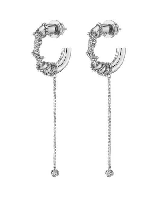 DEMARSON White Amity Drop Earrings