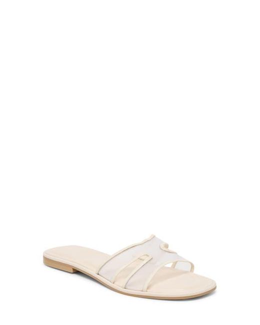 Dolce Vita White Flori Slide Sandal
