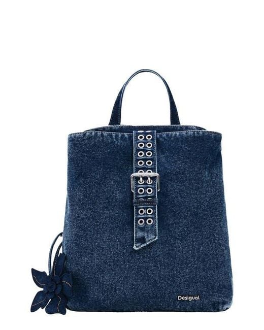 Desigual Blue Mini Denim Backpack