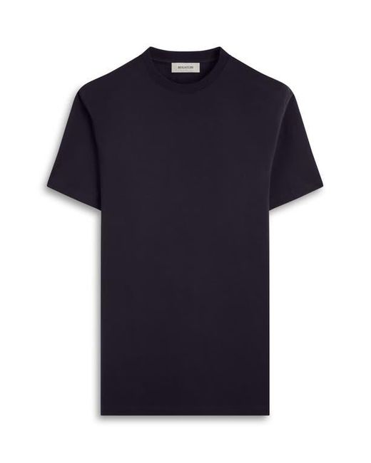 Bugatchi Blue Hank Solid Pima Cotton T-Shirt for men