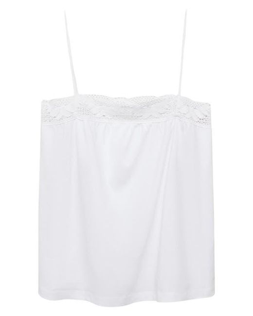 Mango White Cotton Camisole