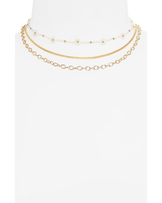 BP. White Set Of 3 Necklaces