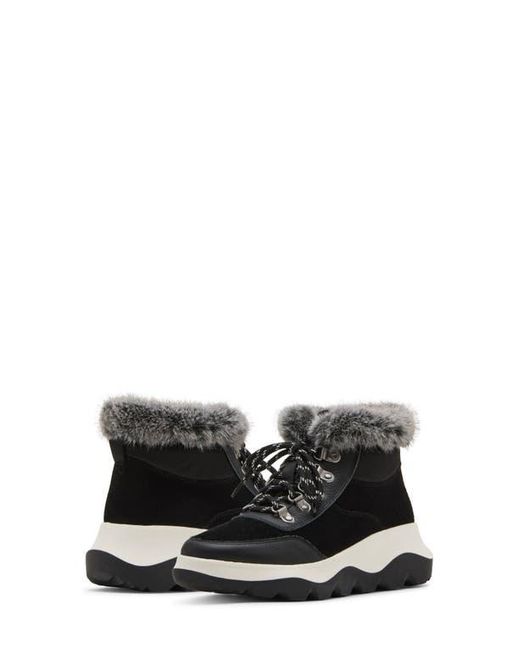 Blondo Black Ante Waterproof Faux Fur Trim Boot