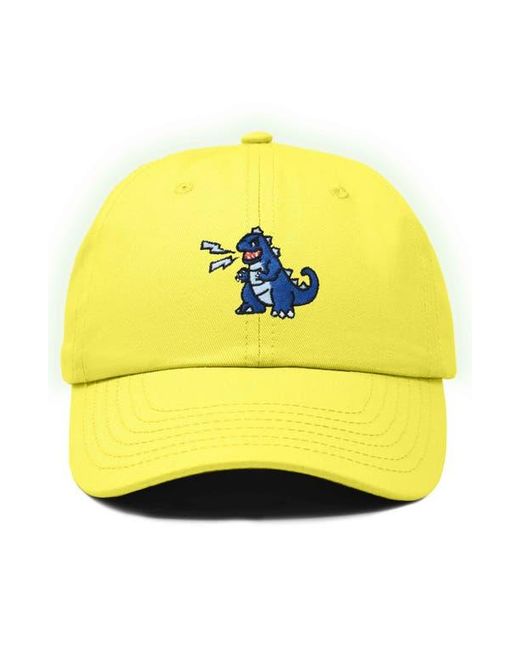 Alix Yellow Big Lizard Cap for men