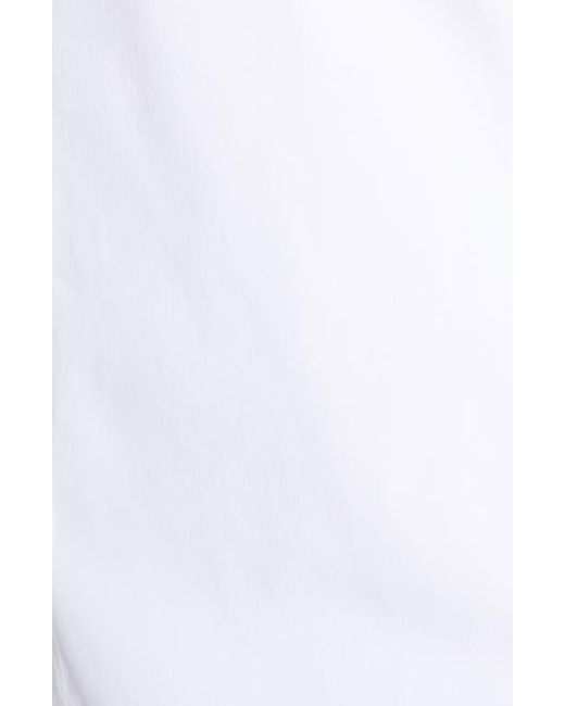 Lafayette 148 New York White Pandita Chain Trim Blouse