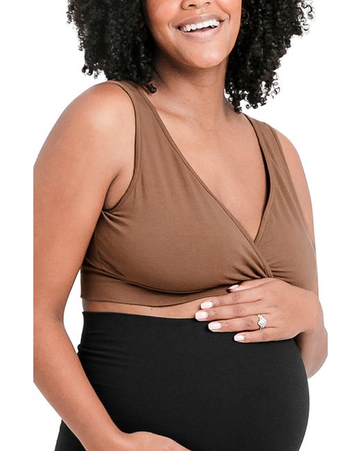 Kindred Bravely Organic Cotton Nursing Bra in Black Lyst