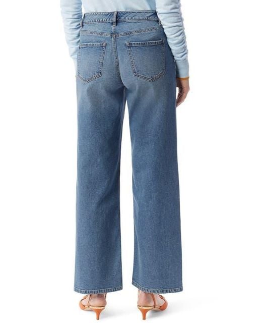 DO by Dee Ocleppo Blue Astrid Straight Leg Utility Jeans