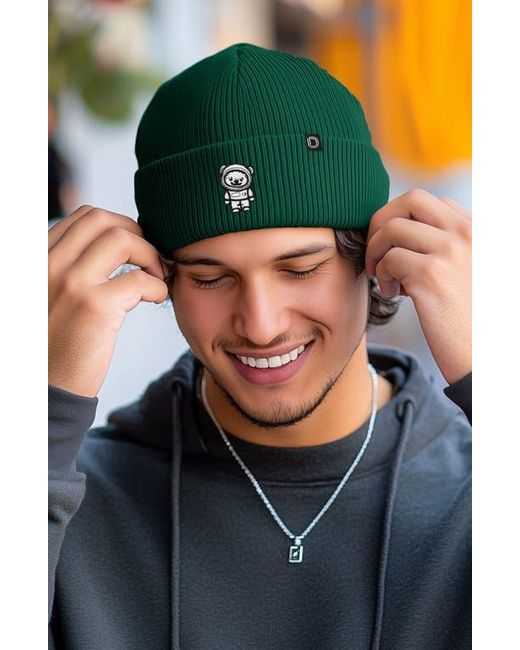 Alix Green Ice Bear Beanie for men