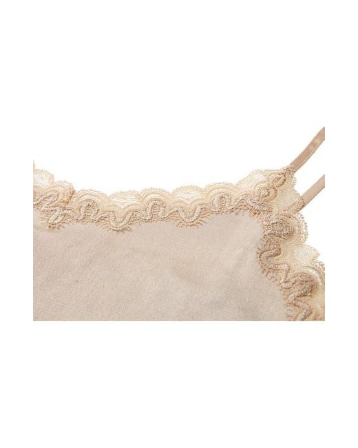 Uwila Warrior Natural Soft Silk Lace Trim Camisole