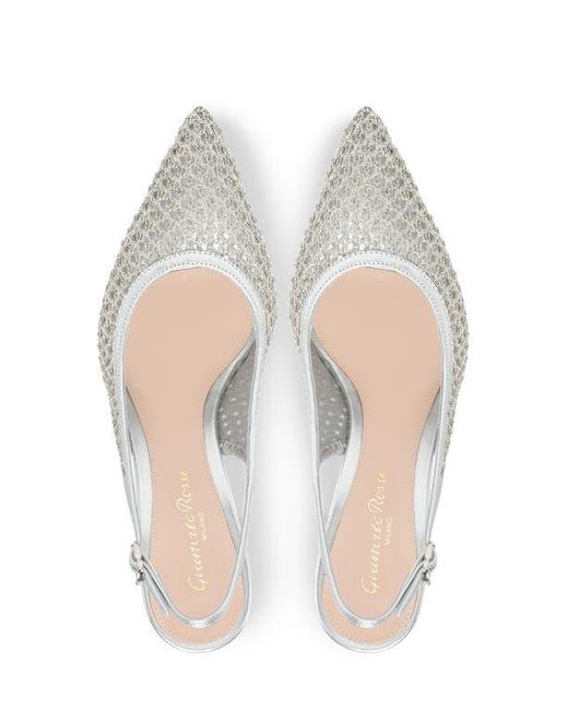 Gianvito Rossi White Nikki, Slingback