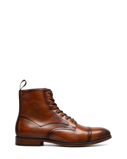Stacy Adams Brown Henry Cap Toe Boot for men