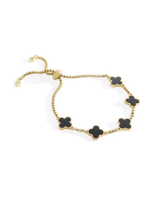 Mint & Lily Multicolor Clover Enamel Bracelet