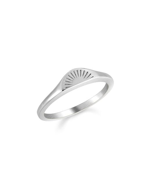Atolea Metallic Sunrise Ring