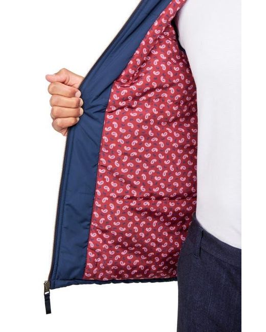 Con.struct Blue Solid Puffer Jacket for men