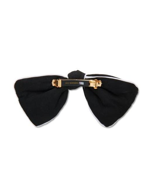 Lele Sadoughi Black Nba Brooklyn Nets Bow Barrette