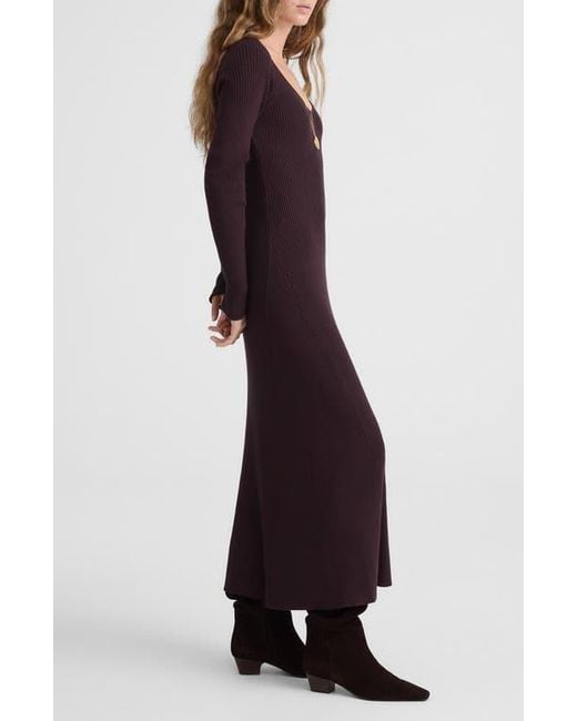 off the shoulder midi dress long sleeve Off-Shoulder Lace-Up A-Line Midaxi Dress in Black - XS