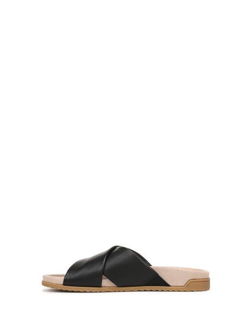 Vionic Black Etna Crossover Slide Sandal