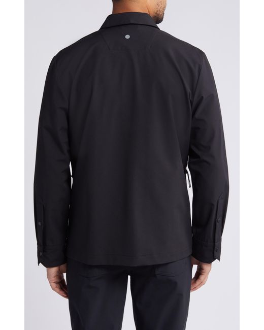Zella Black Stretch Shirt Jacket for men