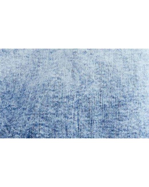 Bayeas Blue Short Sleeve Oversize Denim Jacket