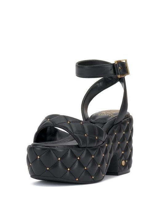 Vince Camuto Black Ellah Ankle Strap Platform Sandal