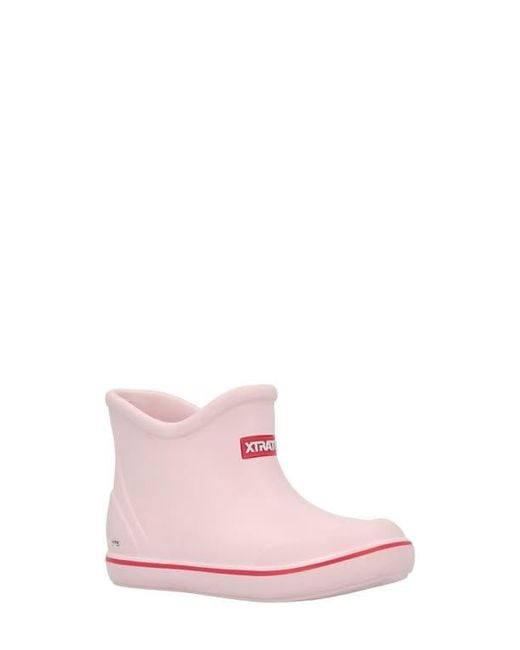 XtraTuf Pink Kids' Ankle Deck Boot