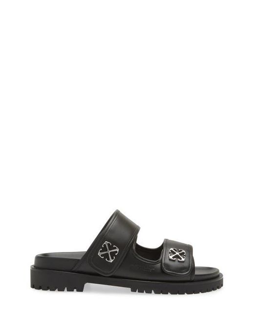 Off-White C/O Virgil Abloh Yoga Flat Shoes Sandals - Black main image 1