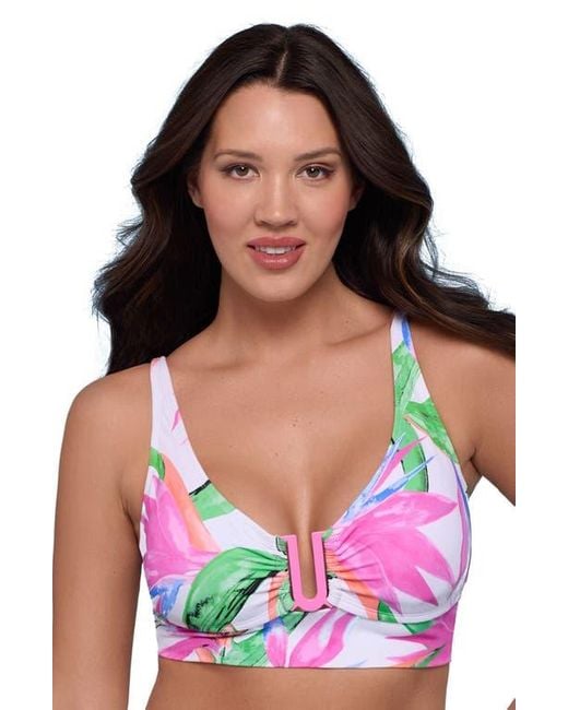 S3 Black U-Wire Adjustable Midkini Swim Top
