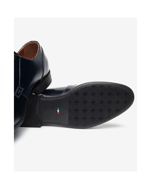 Nero Giardini Blue Plain Toe Derby for men