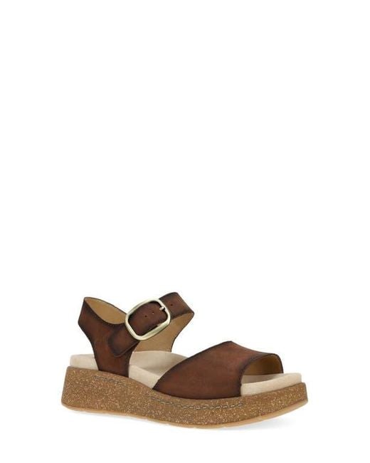 Dansko Brown Bianca Platform Wedge Sandal