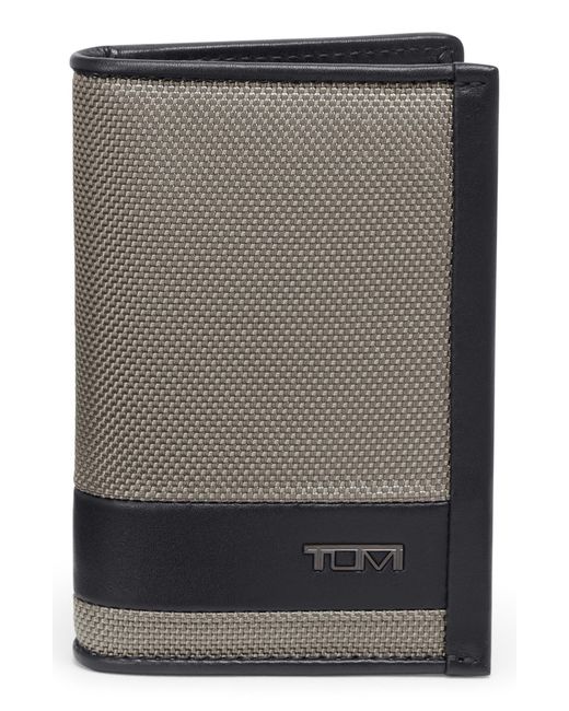 Tumi Gray Alpha Multi Window Card Case for men