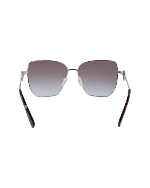 Longchamp Multicolor 58Mm Gradient Rectangular Sunglasses