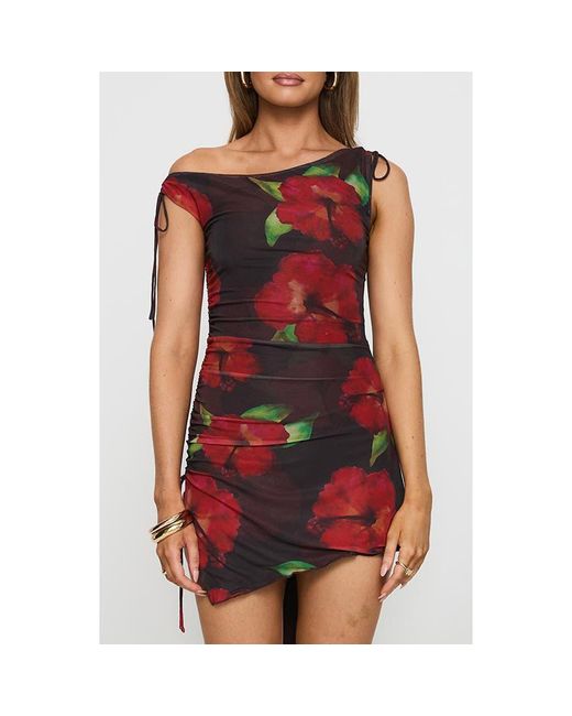 Princess Polly Women's Red Harmonie One-Shoulder Minidress -  thefunkyskunk.ie
